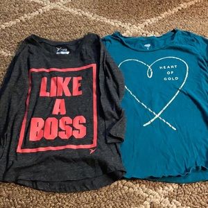 2 girls preowned Old Navy shirts size 8